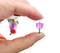 Tulip Charms, 15 pc, Glass Flower Bead Dangles, Adorabilities